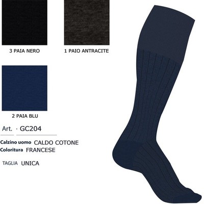 Herren lange warme Baumwollstrumpfhose die Krabbe GC204 - 6 Paar