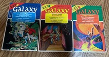 Galaxy Magazine Jan Feb Mar 1975 Zelazny Sign of Unicorn Complete Set