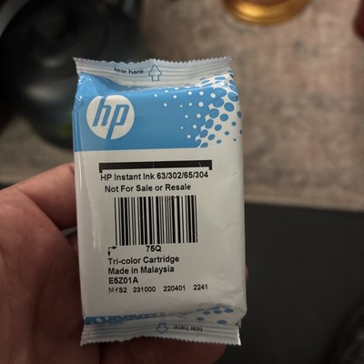 HP 63/302/65/304 Tri Color Ink Printer Cartridge NEW SEALED