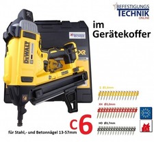 DeWalt Akku Betonnagler DCN890N-XJ 13-57mm Basic für Stahl u. Betonnägel C6 Koff