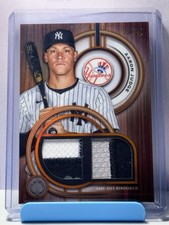 2025 Topps Tribute Baseball Aaron Judge Dual Relic Orange 23/25 #DR-AJ RI