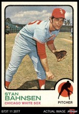 1973 Topps #20 Stan Bahnsen No Gap in Border White Sox COMMON VARIATION 7 - NM