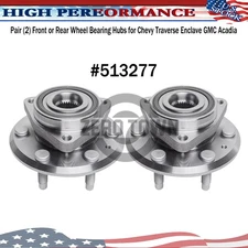Pair (2) Front or Rear Wheel Bearing Hubs for Chevy Traverse Enclave GMC Acadia