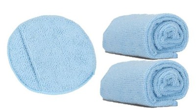  Microfiber Applicator Sponge & 2pcs 16in 1 Microfiber Applicator + 2 Towel