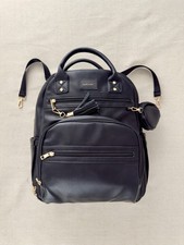 ROSEGIN Premium Vegan Leather Diaper Bag Backpack with Waterproof Changing Pad