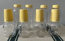 Medela Glass Baby Bottles Anti-Colic Infant - Lot Set of 8 - 4 (4oz) + 4 (8 oz)
