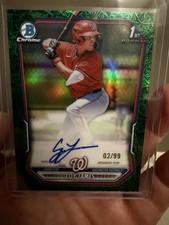 Topps 2025 Bowman Chrome Coy James 1st Bowman Green Auto Nationals /99 CPA-CJ