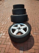 4 gebrauchte 21" AMG-Felgen mit Dunlop Sommerreifen 265/40 ZR 21 105Y für W164