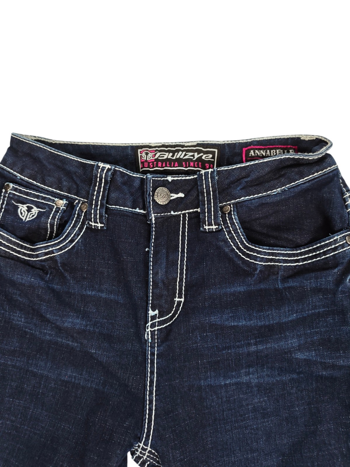 Bullzye Annabelle Jeans Women's Size 26W 29L Midrise Stretch Skinny image 3