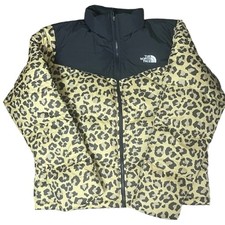 The North Face Men's Saikuru Gold Leopard Print Jacket Medium BNWT Puffer Coat