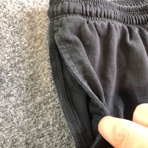 Nike Club Joggers Mens Large Black 100% Cotton Pockets Sweatpants Pants Knit - Picture 8 of 14