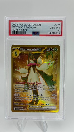 Meowscarada ex graded PSA 10 for sale on eBay