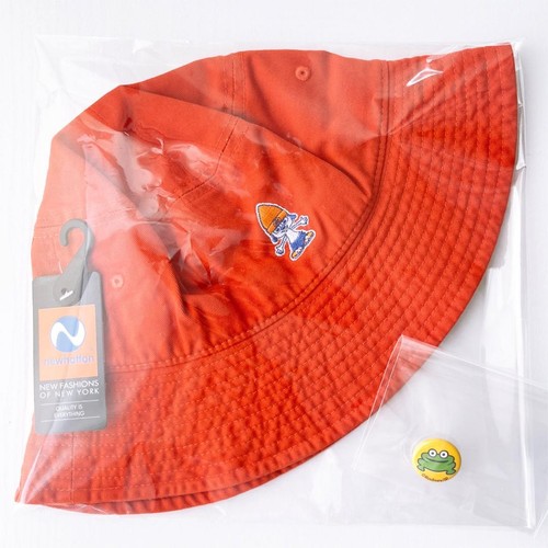Orange Hat Rapper Parappa the Rapper x hattan Bucket Hat Orange Cotton Adjustable ...