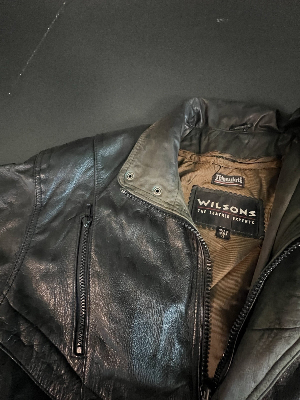 Wilsons authentic leather jacket W/removable Thin… - image 5