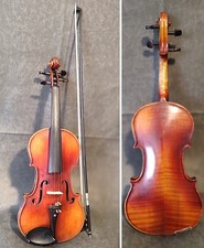 Jackson-Guldan 4/4 Violin, Early 1900s, Ebony Parisian Fittings, Case CF Bow