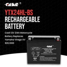 YTX24HL-BS Powersports Battery for Arctic Cat BRP Yamaha Snowmobiles ATVs UTVs