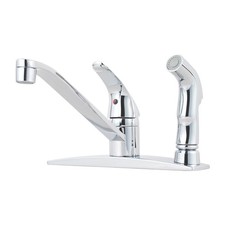 Pfister G134-344 Chrome Pfirst Series Kitchen Faucet With Sidespray