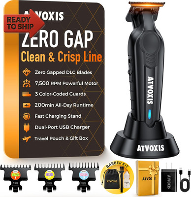 Hair Trimmer for Men, Trimmers for Barbers, Zero Gapped T Liners Clippers, T Bl