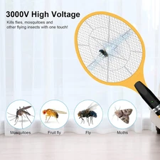 Electric Zapper Rechargeable – USB Mosquito & Fly Killer, 3000V Electric Racquet