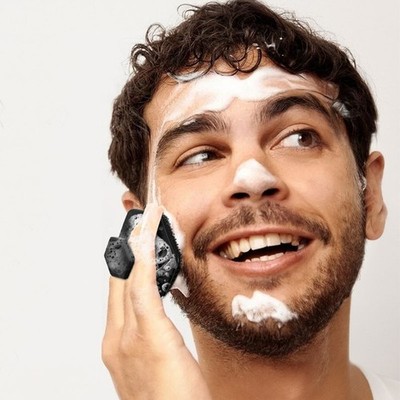 Men s Silicone Facial Cleansing Brush   Beard Shampoo Massager & Deep Face Clean