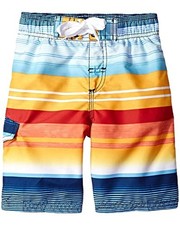 Kanu Surf Boys' Echo Quick Dry UPF 50 Beach Swim Trunk 5-6 Victor Navy/Orange