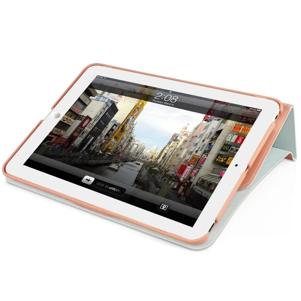 Macally Klapp-Tasche Cover Ständer Falt-Hülle Bag für Apple iPad mini 1 2 Retina - Bild 4 von 4