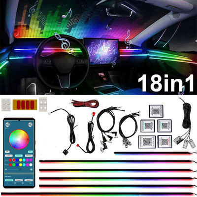 Auto Symphony RGB LED Ambientebeleuchtung Innenraumbeleuchtung mit App Control