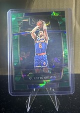 2021-22 Panini Select - Concourse Quentin Grimes #24 Green Ice Prizm (RC)