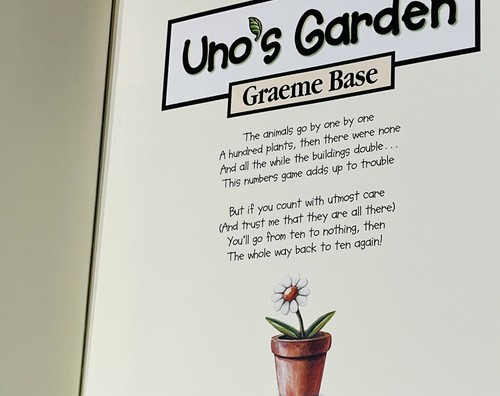 Uno’s Garden By Graeme Base Large Children’s Hardcover - Picture 4 of 7