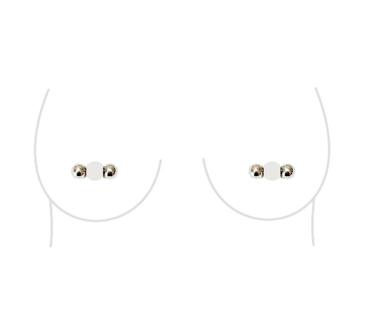 Magnetic barbell nipple piercing deals