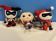 3 Plush Toy Lot DC Suicide Squad Harley Quinn Plush 7"