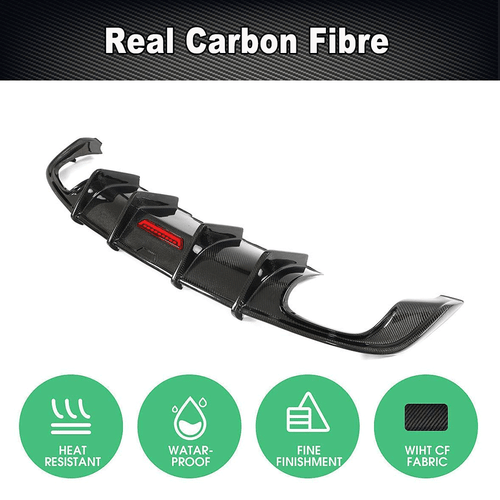 Difusor trasero de carbono difusor parachoques faldón trasero para AUDI A5 Sline S5 17-20 - Imagen 5 de 10