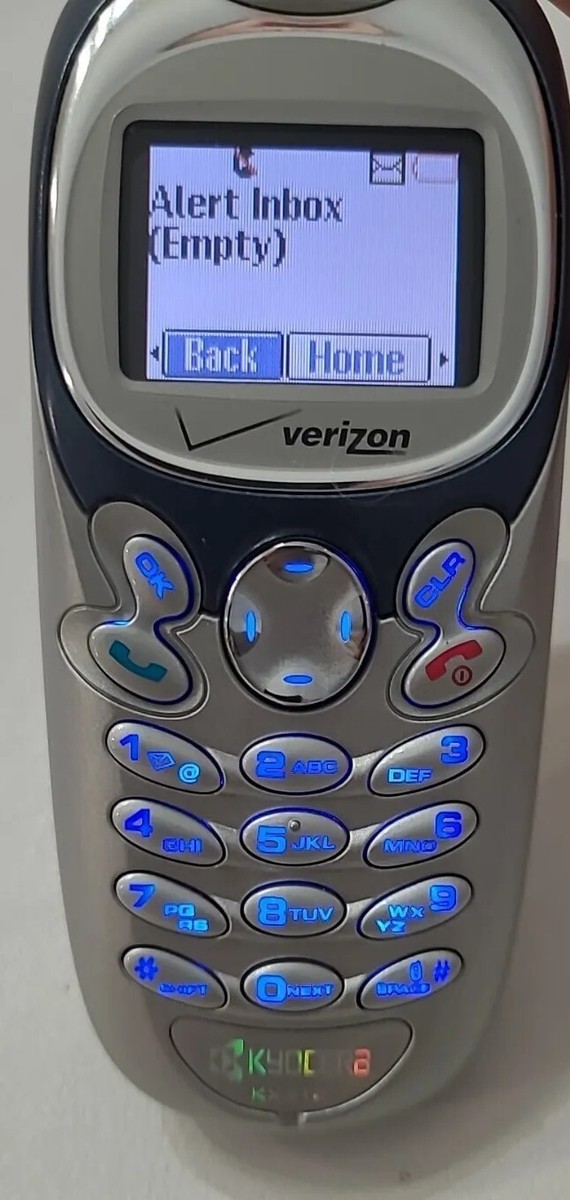 Kyocera KX414 Handheld Cell Phone & Charger Verizon Vintage Powers
