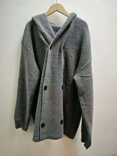 Mens Cardigan Sweater Jacket Coat Outwear Knit Casual Long Sleeve Winter Big 4XL
