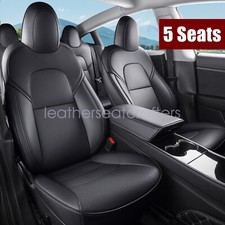 Car 5-Sits PU Leather Perforated Seat Covers ...