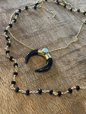 crescent moon necklace