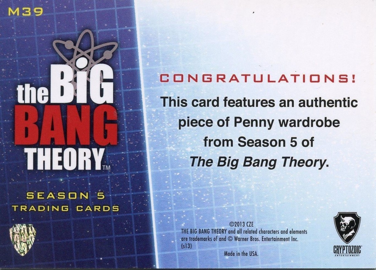 Big Bang Theory Season 5 Card Album | eBay