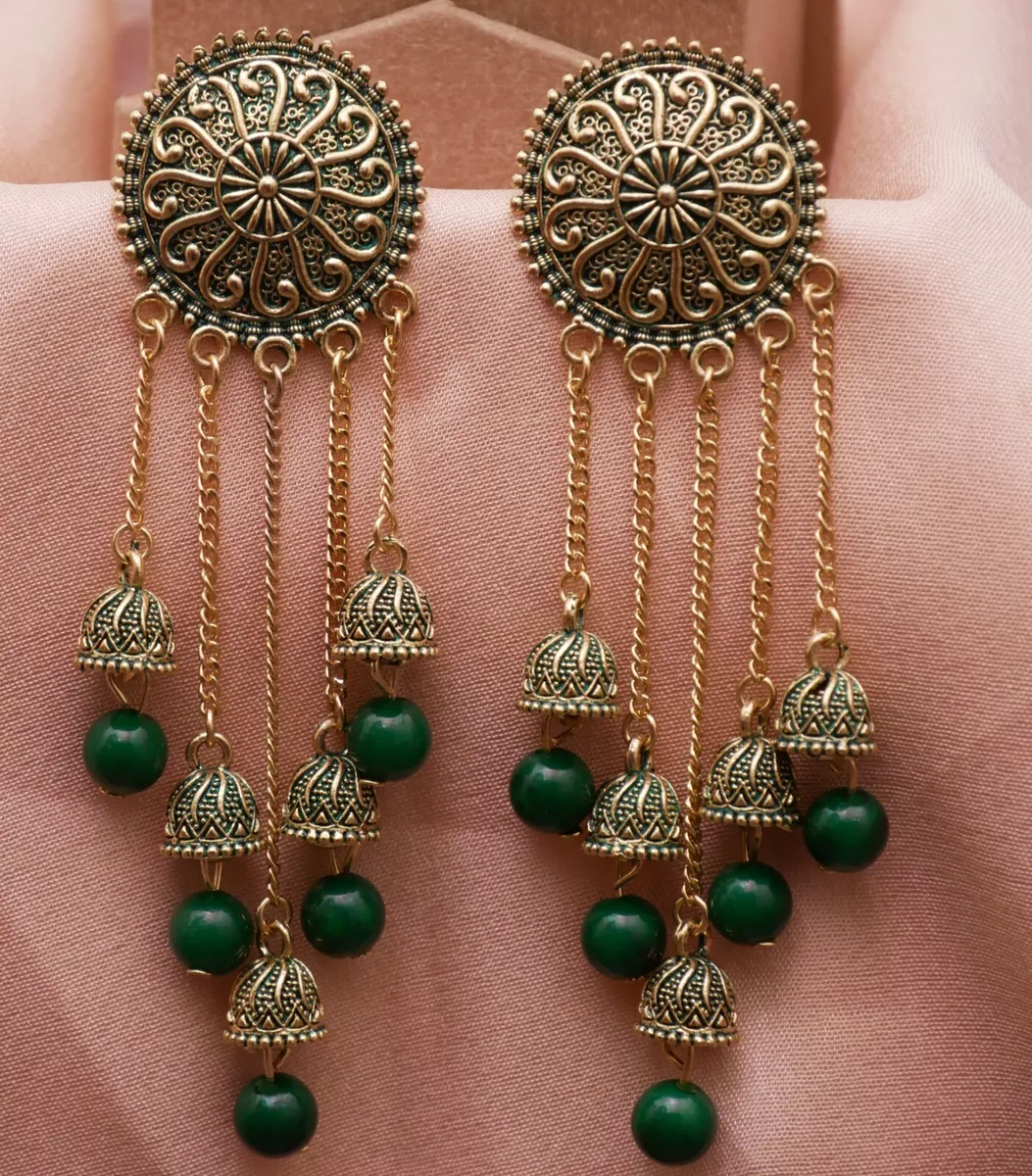 Oxidized 2024 gold earrings