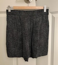 H M Women's Black Polka Dots Shorts Size 4
