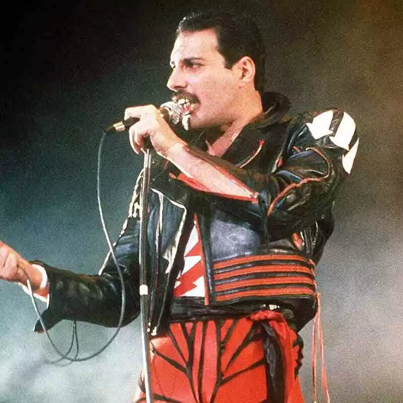 Freddie mercury red leather clearance jacket