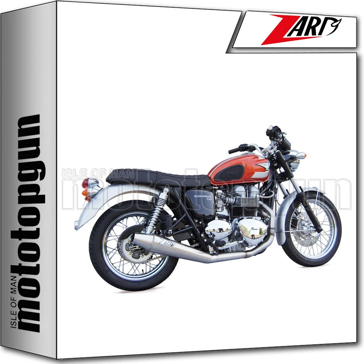 ZARD RC FULL SYSTEM EXHAUST CONICAL LOW STEEL TRIUMPH THRUXTON 900