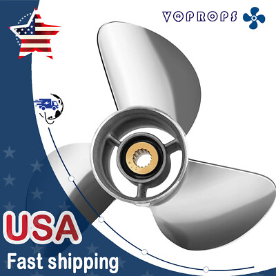 13 3/4 x 17 Stainless boat Propeller 150-250HP for Yamaha Outboard 15 Spline