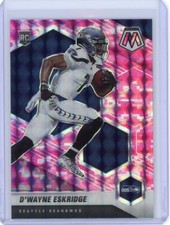2021 PANINI MOSAIC CAMO PINK PRIZM RC D'WAYNE ESKRIDGE ROOKIE #319 SEAHAWKS WMU