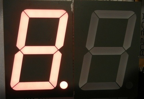 2.75" x 1 7/8" 7-Segment Red LED Digit Display