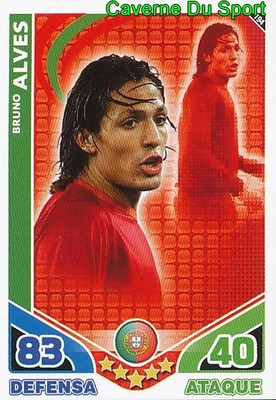 194 BRUNO ALVES PORTUGAL TEAM CARD WORLD STARS 2010 TOPPS