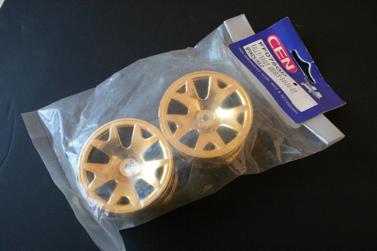 CEN 12mm Hex Rally/Buggy Wheels 54x34x5Y Gold - FF075GD