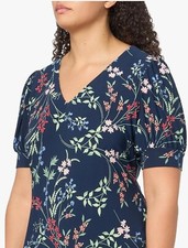 Tommy Hilfiger Women's Dresses Dress,Sky Captain/Bloom,16