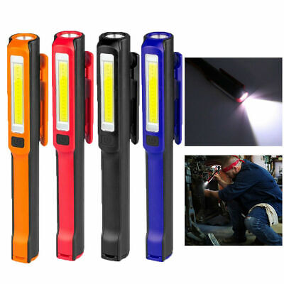 Inspektion Lampe COB LED USB Magnetische Stift Clip Hand Work Taschenlampe PK 