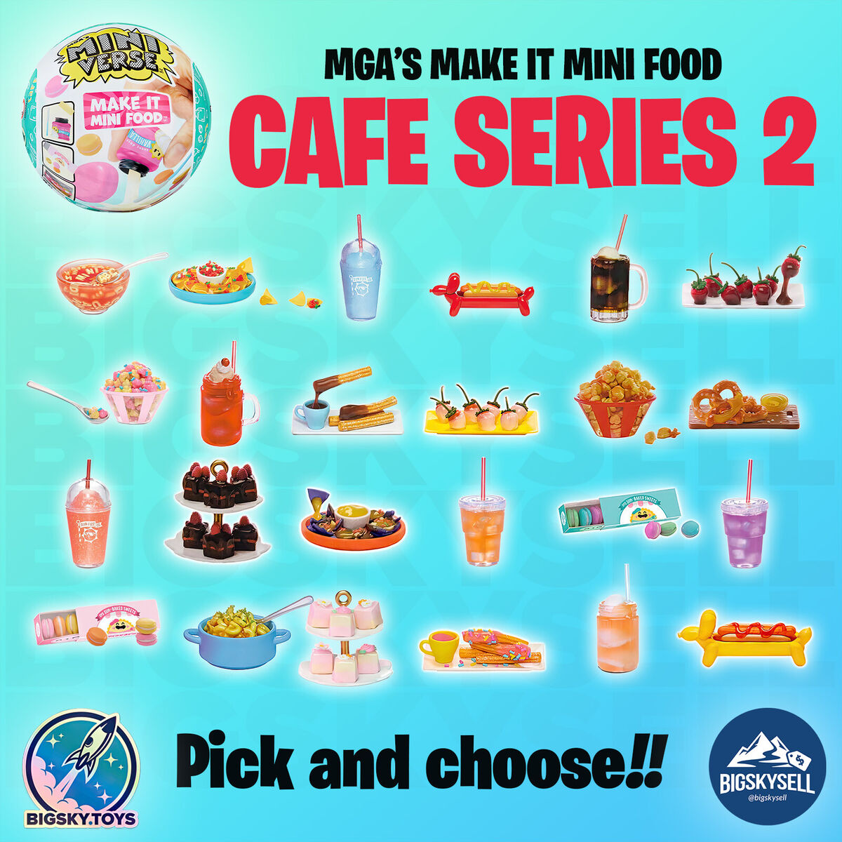MGA Miniverse Make It Mini Food DINER SERIES 1 Craft Kit - Pick and  choose!!