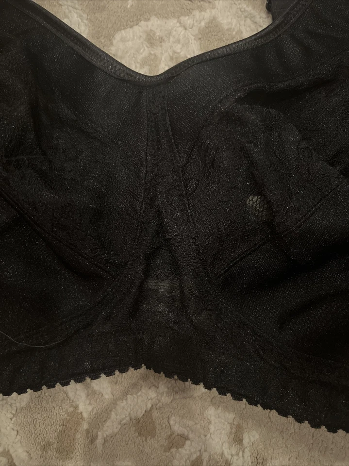 Sujetador Comfort Choice 42DDD negro de encaje para mujer The Easy Enchancer nuevo con etiquetas Foto 3 de 4
